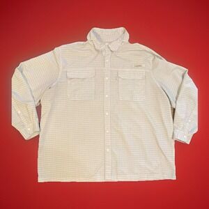 Habit Shirt Mens 3XL XXXL Vented Performance Fishing Long Sleeve Button Down EUC